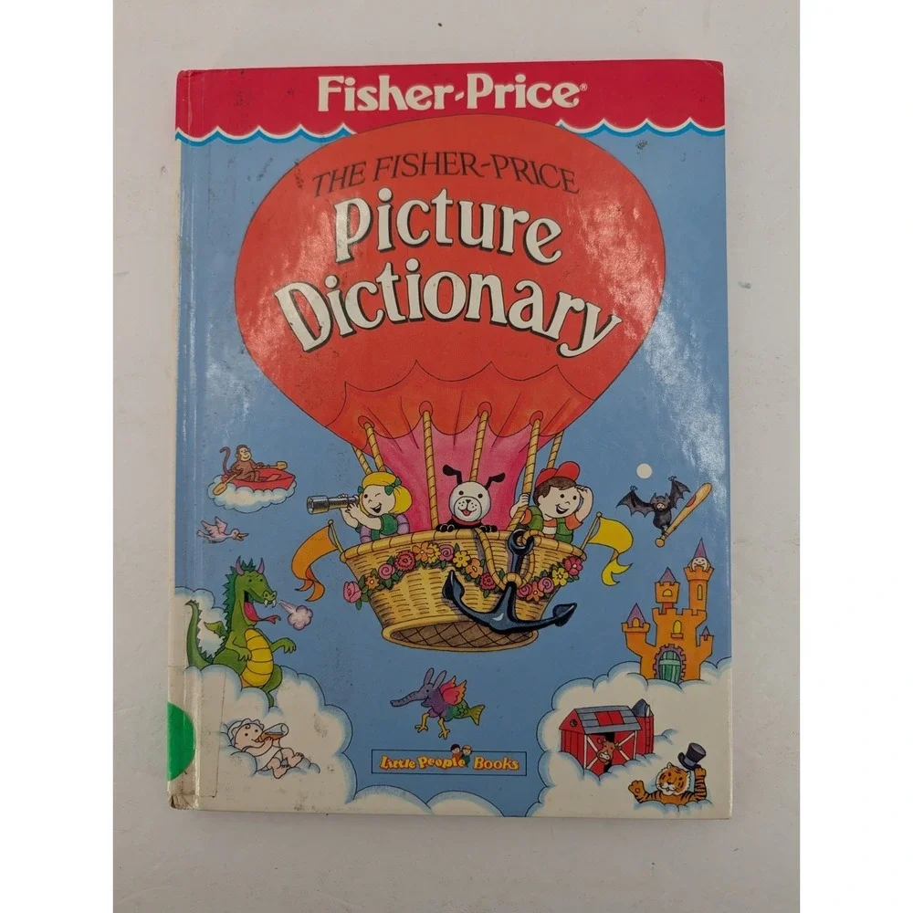 The Fisher Price Picture Dictionary Hardcover Book Little People Vintage 1987